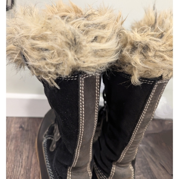 Sorel Joan of Arctic Black Quarry Winter Snow Boots Size 8 - Picture 3 of 9